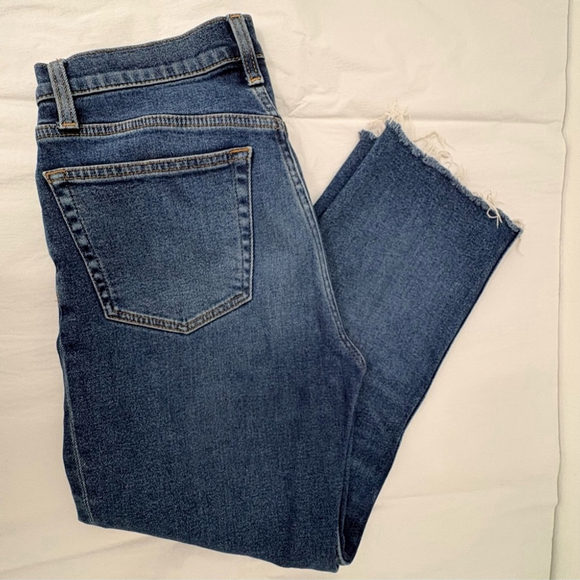 RE/DONE High Rise Straight Jeans Worn True Indigo Sz 28 EUC - Picture 4 of 13
